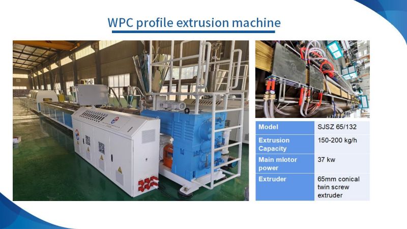 Συνεργασία εξώθησης WPC Decking Machine