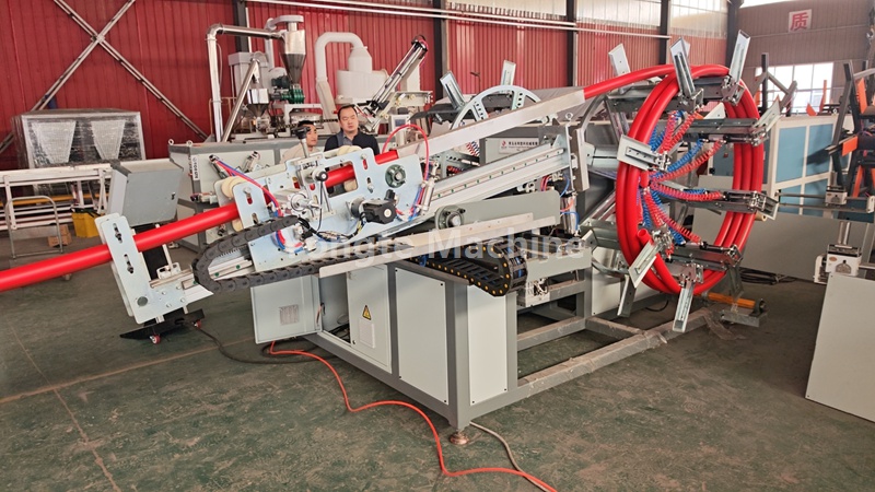 Yongte 63mm Διπλού σταθμού HDPE Pipe Auto Winder έχει περάσει όλες τις δοκιμές απόδοσης